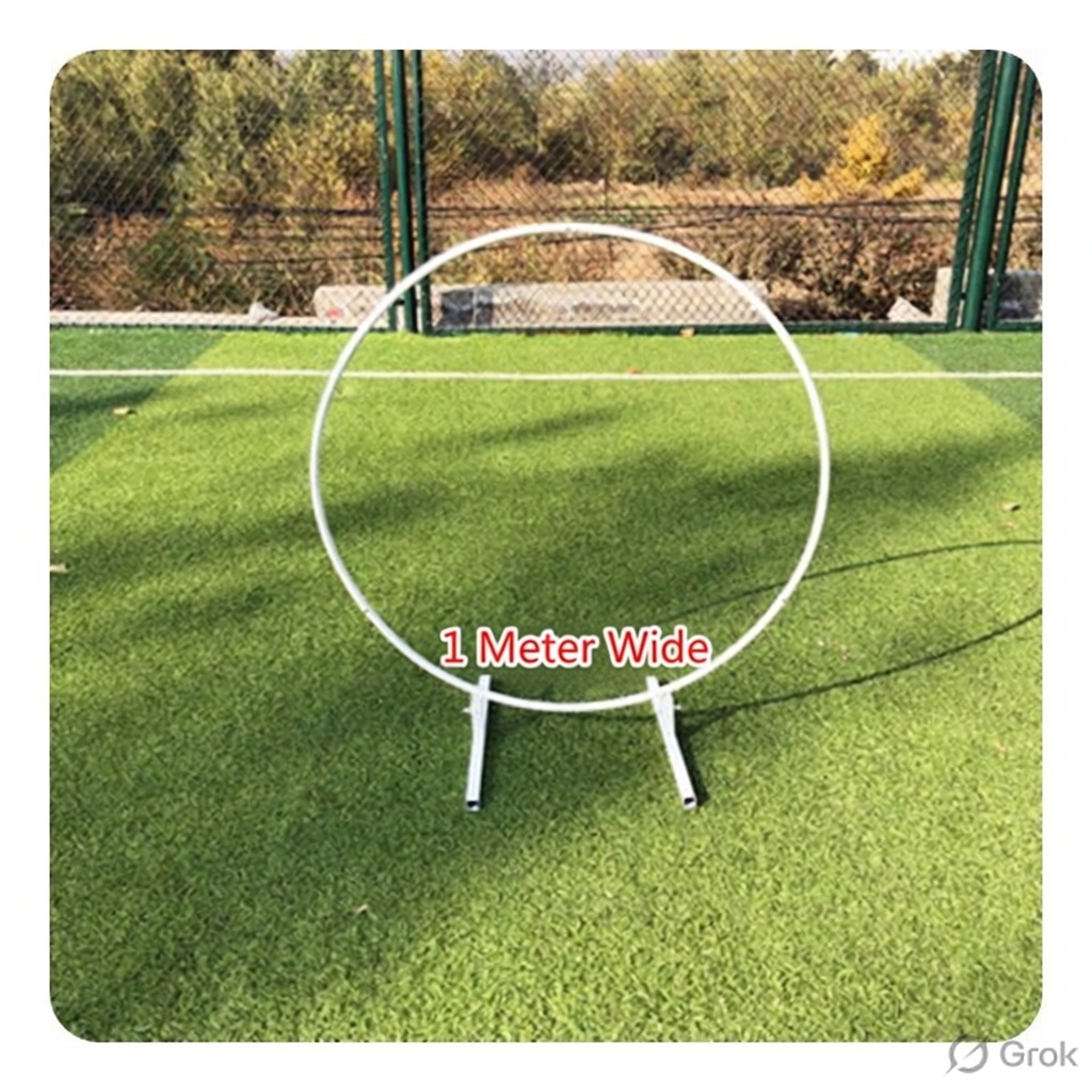 (image for) 1X White Circle Wedding Garden Arch Backdrop Single Tube 1Meter
